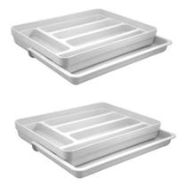 Kit 2X Organizador Extensível Ol650 F6290 - Branco Kit 2X Organizador Extensível Ol650 F6290 - Branco