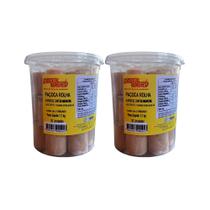 Kit 2x Paçoca Rolha Doces Rachid 1,1kg Com 20 Unidades por Pote