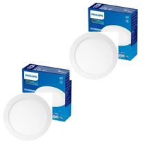 Kit 2x Painel Plafon Spot Embutir Luminaria 6w Philips 6500k Kit 2x Painel Plafon Spot Embutir Luminaria 6w Philips 6500k