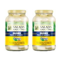 Kit 2X: Palmito Açaí Inteiro Orgânico Salada Amônia 500G