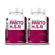 Kit 2x Panto HSN Biotina Zinco Selênio Vitaminas E B1 B5 + Levedo 60 Caps 500mg Kit 2x Panto HSN Biotina Zinco Selênio Vitaminas E B1 B5 + Levedo 60 Caps 500mg
