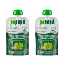 Kit 2x: Papinha Orgânica Pera, Espinafre, Abobrinha Papapá 100g