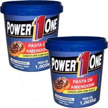 Kit 2x Pasta De Amendoim Chocolate Avelã 1kg Power One Zero Açúcar