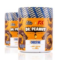Kit 2x Pasta De Amendoim Com Whey Protein 600g Dr Peanut