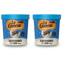 Kit 2x Pasta de Amendoim Zero Açúcar Leitinho com Whey La Ganexa Kit 2x Pasta de Amendoim Zero Açúcar Leitinho com Whey La Ganexa