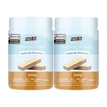 Kit 2x Pasta de Castanha-Caju POWER ONE Wafer Chocolate 340g