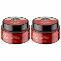 Kit 2x Pasta Modeladora Efeito Matte Barba Negra Don Alcides