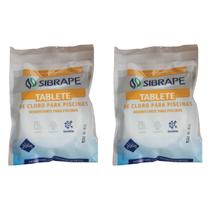 Kit 2x Pastilha Tablete De Cloro Para Piscinas Sibrape 200g