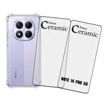 KIT 2x Películas Cerâmica Fosca + Capa P/ Redmi Note 14 Pro 5G KIT 2x Películas Cerâmica Fosca + Capa P/ Redmi Note 14 Pro 5G