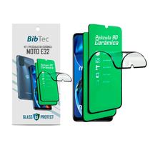 Kit 2X Películas de Cerâmica 9D para Motorola MOTO E32 Tela toda