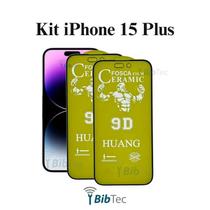 Kit 2x Películas de Cerâmica Fosca para Iphone 15 Plus