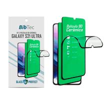 Kit 2X Películas de Cerâmica Inquebrável 9D para Samsung Galaxy S21 ULTRA Tela toda Kit 2X Películas de Cerâmica Inquebrável 9D para Samsung Galaxy S21 ULTRA Tela toda