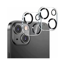 Kit 2x Películas de Vidro 3D Para Lente Câmera Transparente Iphone 14 / 14 PLUS