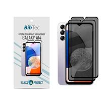 Kit 2X Películas Privacidade 3D Anti Espião para Samsung Galaxy A14 Tela toda