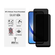 Kit 2x Películas Privacidade Fosca 9D de Cerâmica para Samsung Galaxy A34