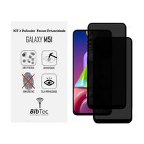 Kit 2x Películas Privacidade Fosca de Cerâmica para Samsung Galaxy M51