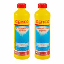 Kit 2x pH Mais Liquido Genco 1 Litro Limpeza Piscina