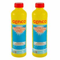 Kit 2x pH Menos Liquido Genco 1 Litro Limpeza Piscina