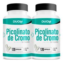 Kit 2x picolinato de cromo 240mg 120 cápsulas duom