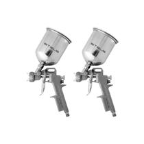 Kit 2x Pistola de Pintura Tanque Alto Encaixe 1/4 Kit 2x Pistola de Pintura Tanque Alto Encaixe 1/4