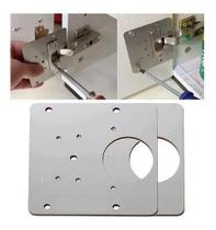 kit 2x Placa Reparo Dobradiça Porta Armário Móveis Madeira Mdf