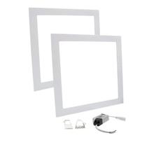 Kit 2x Plafon Painel Led 24w Branco Frio Quadrado Embutir