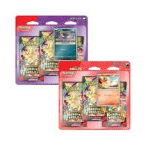 Kit 2x Pokemon TCG Blister Triplo Heróis Excelsos 38 cartas Kit 2x Pokemon TCG Blister Triplo Heróis Excelsos 38 cartas