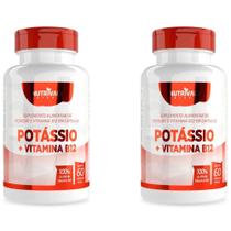 Kit 2x Potássio + Vitamina B12 60 capsulas 600mg Nutrivale