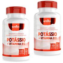 KIT 2X Potássio + Vitamina B12 600mg 60 cápsulas - Nutrivale
