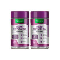 Kit 2x Pote Trans Resveratrol + Vitamina C + Licopeno, 3x1 - Antioxidante - Denavita