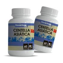 Kit 2x Potes Centella Asiática Pura Gotu Kola em Cápsulas 500mg
