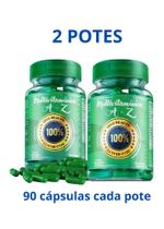 Kit 2x Potes Complexo B + Vitamina A C D3 E K2 + Zinco Magnésio Ferro Cálcio etc