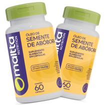 Kit 2x Potes Óleo de Semente de Abobora Suplemento Alimentar Natural 1000mg Vitamina 120 Capsulas