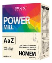 Kit 2x Power Mill Homem AZ c/60 Cápsulas - Prevent Pharma