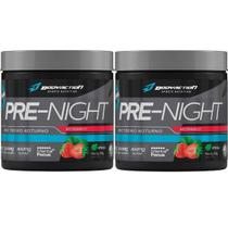 Kit 2X Pre-Night Pré Treino Noturno - 200g Morango - BodyAction