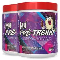 Kit 2x Pré Treino Frutas Vermelhas 300g My Suplementos Kit 2x Pré Treino Frutas Vermelhas 300g My Suplementos