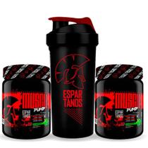 Kit 2x Pré Treino Muscle Pump 300g + Coqueteleira - Espartanos Suplementos