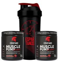 Kit 2x Pré Treino Muscle Pump 300g + Coqueteleira - Espartanos Suplementos