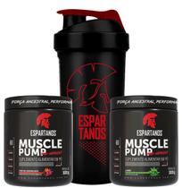Kit 2x Pré Treino Muscle Pump 300g + Coqueteleira - Espartanos Suplementos
