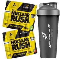 Kit 2x Pré Treino Nuclear Rush 100g + Coqueteleira Bodyaction