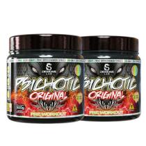 Kit 2X Pre Treino Psichotic Frutas Vermelhas 300G Demons Lab