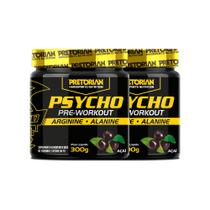 Kit 2x Pré Treino Psycho Pre Workout 300g - Pretorian