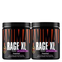 Kit 2x Pré treino Rage XL 221g Powder Uva - Universal Nutrition