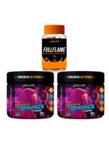 Kit 2x Pré-treino Tomahawk 380g + Fullflame 30 cap - Fullife