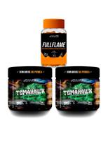 Kit 2x Pré-treino Tomahawk 380g + Fullflame 30 cap - Fullife