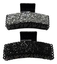 Kit 2x Prendedor Cabelo Presilha Piranha Acetato Glitter