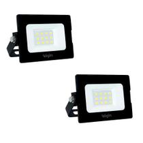 Kit 2X Projetor Refletor Led 50W Elgin (branco Frio - 6500k) Kit 2X Projetor Refletor Led 50W Elgin (branco Frio - 6500k)