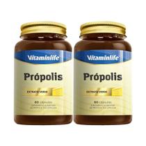 Kit 2X Própolis - 60 Cápsulas - Vitaminlife Kit 2X Própolis - 60 Cápsulas - Vitaminlife