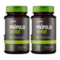 Kit 2x - Própolis Verde - 70 cápsulas - Omix