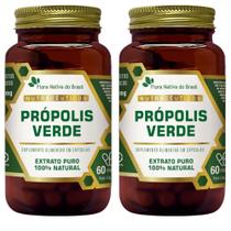 KIT 2X Própolis Verde Extrato Seco 60 cápsulas - Flora Nativa KIT 2X Própolis Verde Extrato Seco 60 cápsulas - Flora Nativa